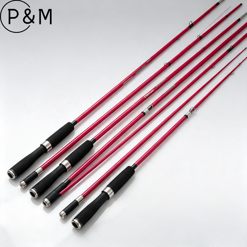 핑크색 솔리드 유리섬유 낚싯대 2절 플러그인 스피닝 캐 - Fishing Boat Fiberglass 리뷰 및 가격